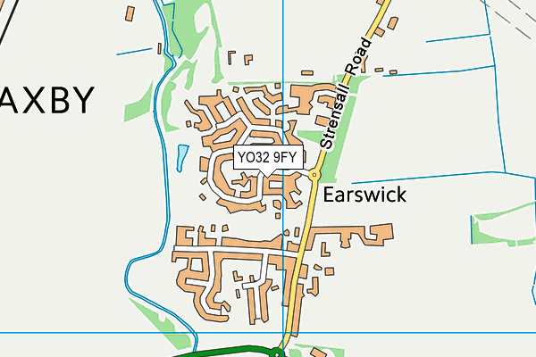 YO32 9FY map - OS VectorMap District (Ordnance Survey)