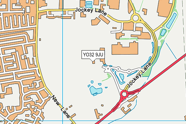 YO32 9JU map - OS VectorMap District (Ordnance Survey)
