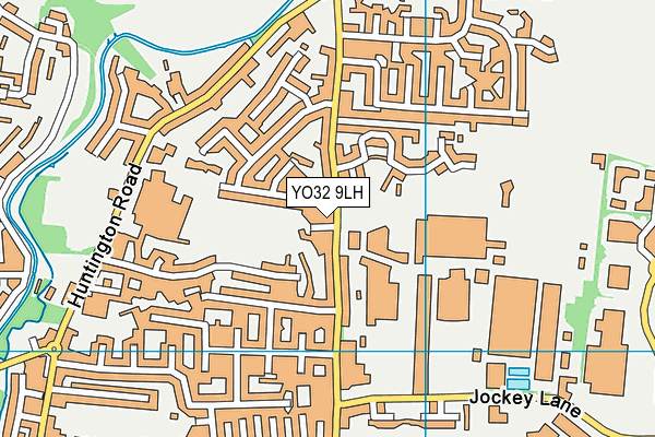 YO32 9LH map - OS VectorMap District (Ordnance Survey)