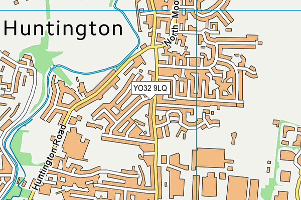 YO32 9LQ map - OS VectorMap District (Ordnance Survey)