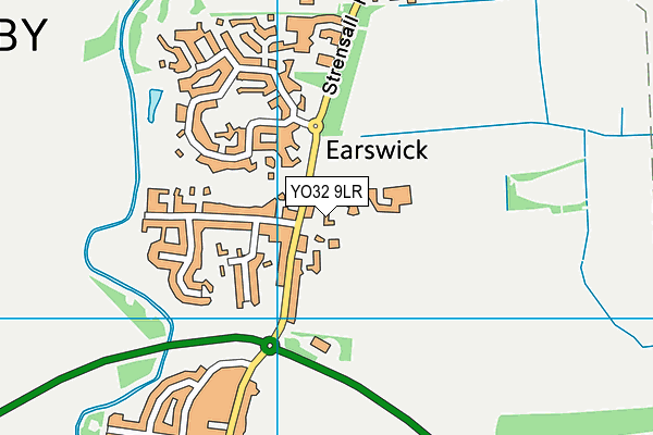 YO32 9LR map - OS VectorMap District (Ordnance Survey)