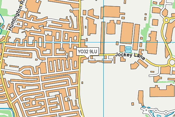 YO32 9LU map - OS VectorMap District (Ordnance Survey)
