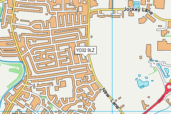 YO32 9LZ map - OS VectorMap District (Ordnance Survey)