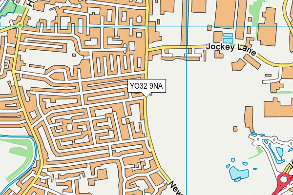 YO32 9NA map - OS VectorMap District (Ordnance Survey)