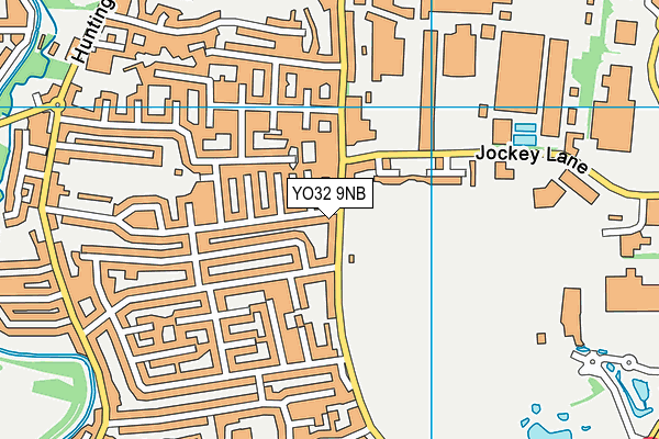 YO32 9NB map - OS VectorMap District (Ordnance Survey)