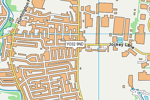 YO32 9ND map - OS VectorMap District (Ordnance Survey)