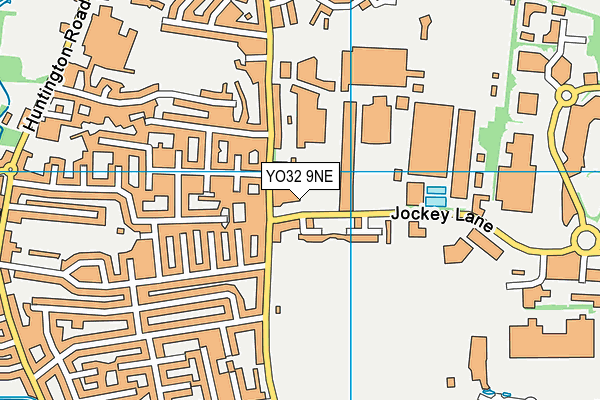 YO32 9NE map - OS VectorMap District (Ordnance Survey)