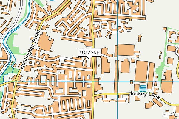 YO32 9NH map - OS VectorMap District (Ordnance Survey)