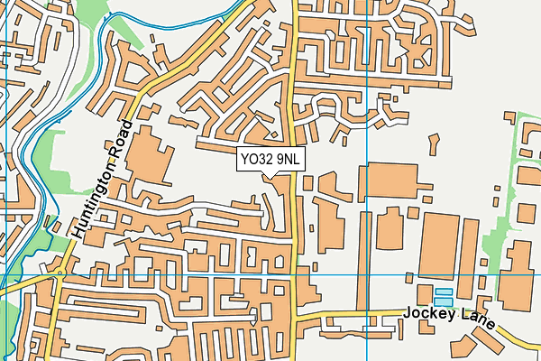 YO32 9NL map - OS VectorMap District (Ordnance Survey)