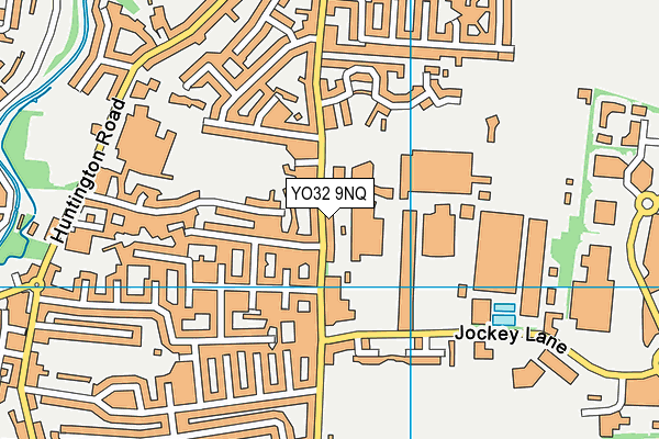 YO32 9NQ map - OS VectorMap District (Ordnance Survey)