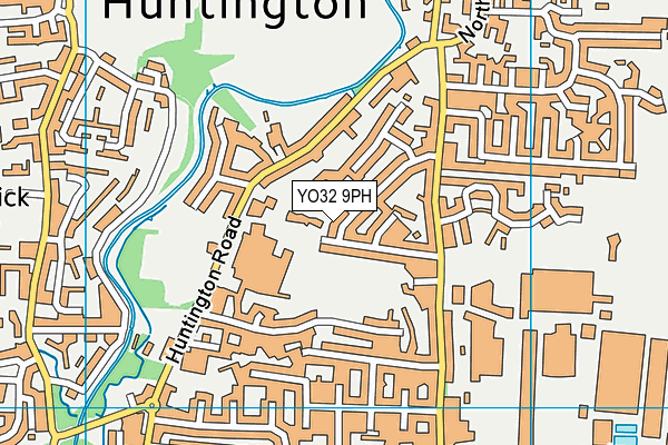 YO32 9PH map - OS VectorMap District (Ordnance Survey)
