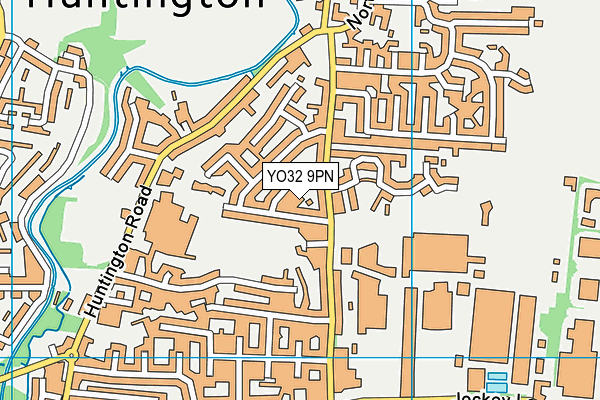 YO32 9PN map - OS VectorMap District (Ordnance Survey)