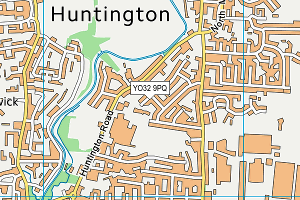 YO32 9PQ map - OS VectorMap District (Ordnance Survey)