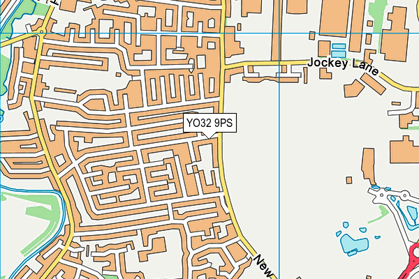 YO32 9PS map - OS VectorMap District (Ordnance Survey)