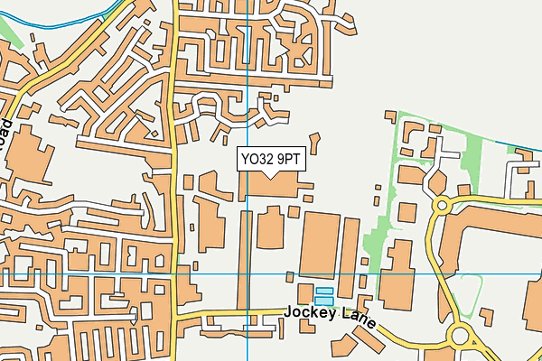 YO32 9PT map - OS VectorMap District (Ordnance Survey)