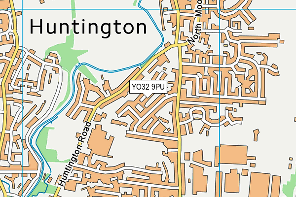 YO32 9PU map - OS VectorMap District (Ordnance Survey)
