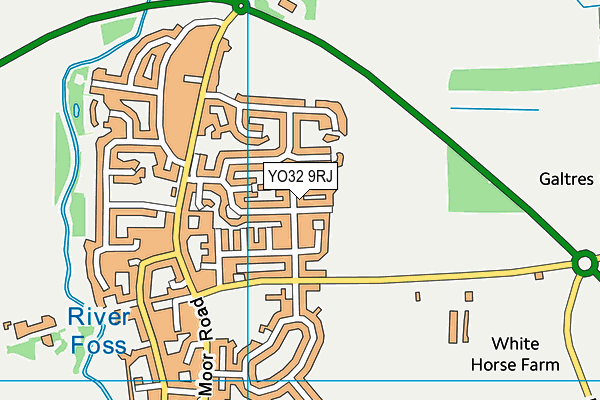 YO32 9RJ map - OS VectorMap District (Ordnance Survey)