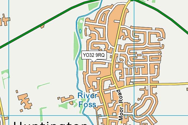 YO32 9RQ map - OS VectorMap District (Ordnance Survey)