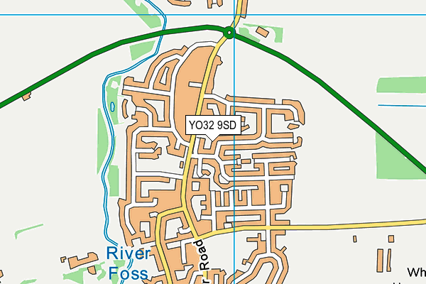 YO32 9SD map - OS VectorMap District (Ordnance Survey)
