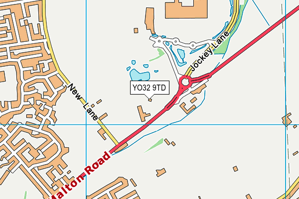 Hopgrove Playing Fields map (YO32 9TD) - OS VectorMap District (Ordnance Survey)