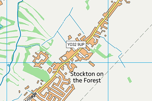 Stockton-on-the-Forest Primary School map (YO32 9UP) - OS VectorMap District (Ordnance Survey)