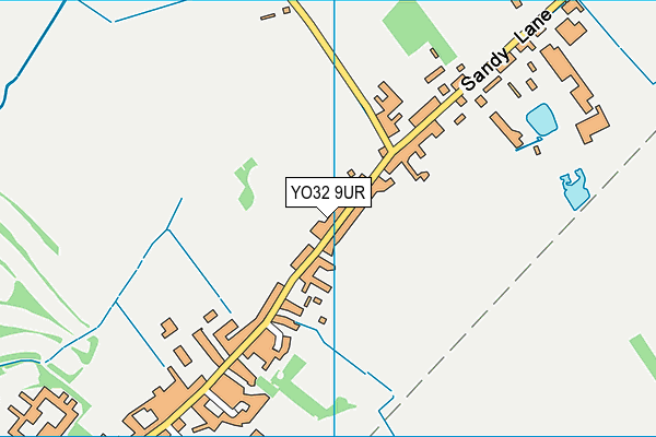 YO32 9UR map - OS VectorMap District (Ordnance Survey)