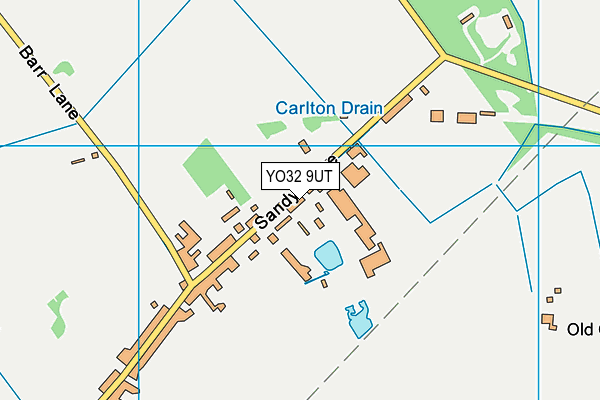 YO32 9UT map - OS VectorMap District (Ordnance Survey)