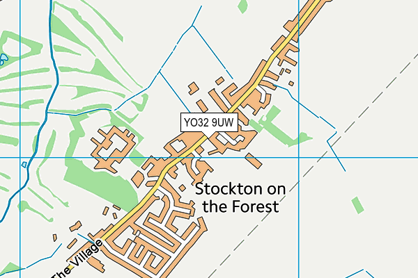 Map of THE FOX INN STOCKTON ON FOREST LIMITED at district scale