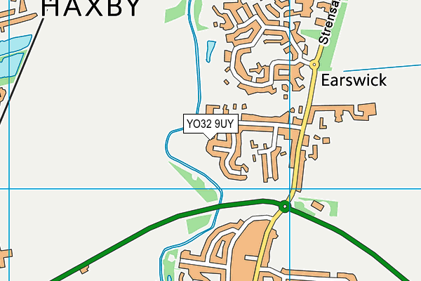 YO32 9UY map - OS VectorMap District (Ordnance Survey)