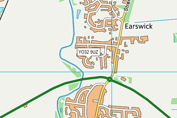 YO32 9UZ map - OS VectorMap District (Ordnance Survey)