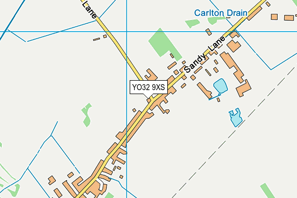 YO32 9XS map - OS VectorMap District (Ordnance Survey)