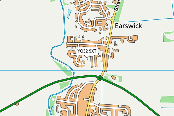 YO32 9XT map - OS VectorMap District (Ordnance Survey)