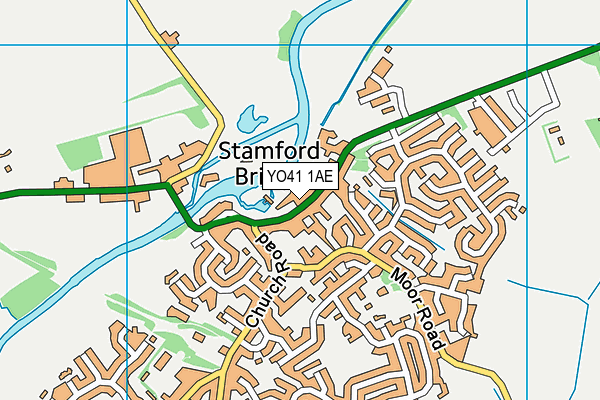 YO41 1AE map - OS VectorMap District (Ordnance Survey)