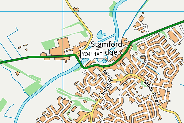 YO41 1AF map - OS VectorMap District (Ordnance Survey)