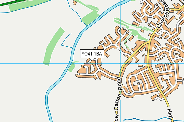 YO41 1BA map - OS VectorMap District (Ordnance Survey)