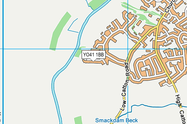 YO41 1BB map - OS VectorMap District (Ordnance Survey)