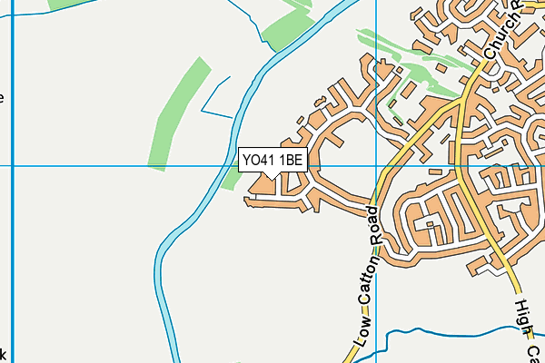 YO41 1BE map - OS VectorMap District (Ordnance Survey)