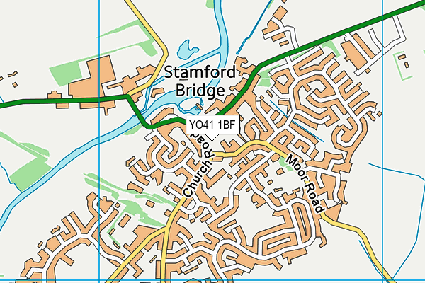 YO41 1BF map - OS VectorMap District (Ordnance Survey)