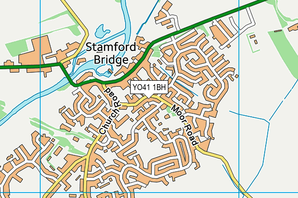 YO41 1BH map - OS VectorMap District (Ordnance Survey)
