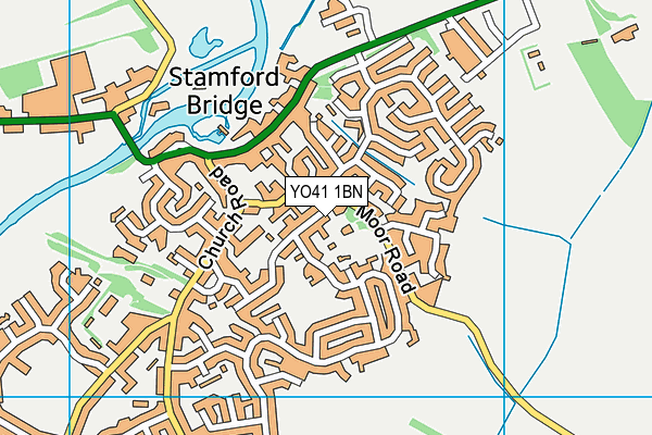 YO41 1BN map - OS VectorMap District (Ordnance Survey)