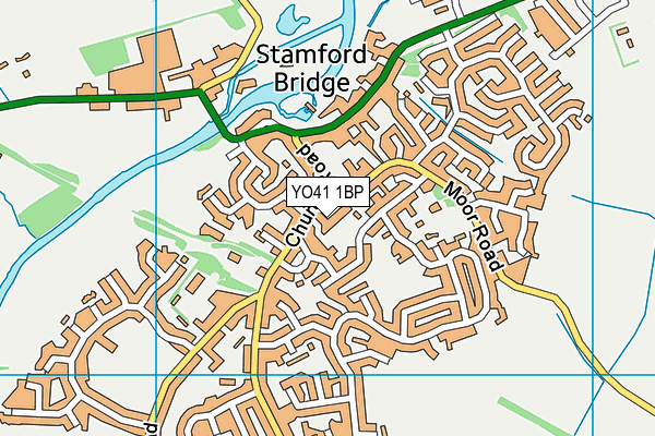 Stamford Bridge Primary School map (YO41 1BP) - OS VectorMap District (Ordnance Survey)