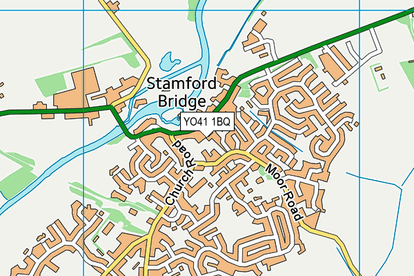 YO41 1BQ map - OS VectorMap District (Ordnance Survey)