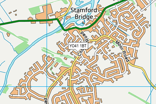 YO41 1BT map - OS VectorMap District (Ordnance Survey)