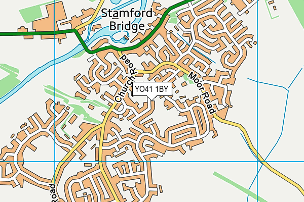 YO41 1BY map - OS VectorMap District (Ordnance Survey)