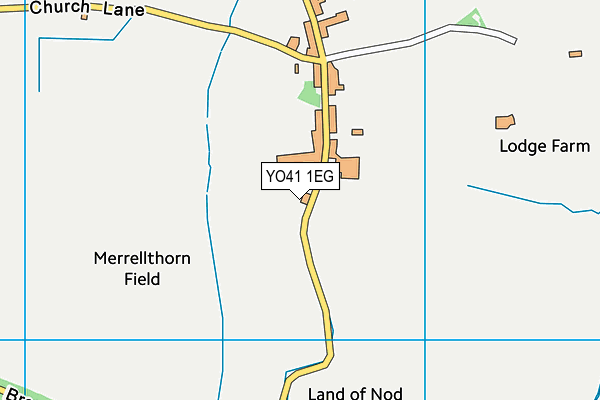 YO41 1EG map - OS VectorMap District (Ordnance Survey)