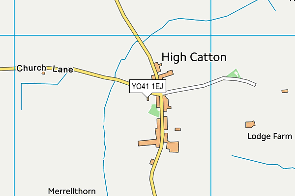 YO41 1EJ map - OS VectorMap District (Ordnance Survey)