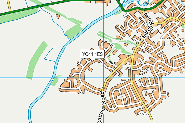 YO41 1ES map - OS VectorMap District (Ordnance Survey)