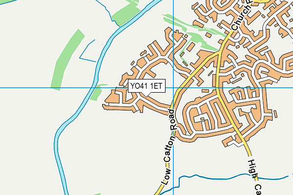 YO41 1ET map - OS VectorMap District (Ordnance Survey)