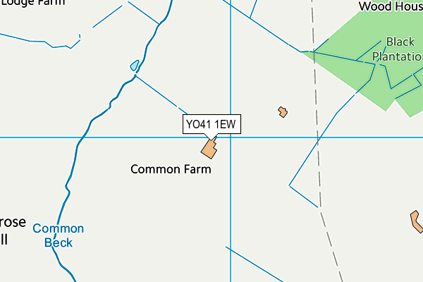 YO41 1EW map - OS VectorMap District (Ordnance Survey)