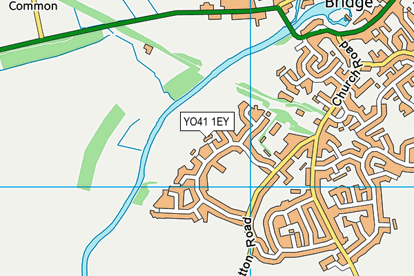 YO41 1EY map - OS VectorMap District (Ordnance Survey)